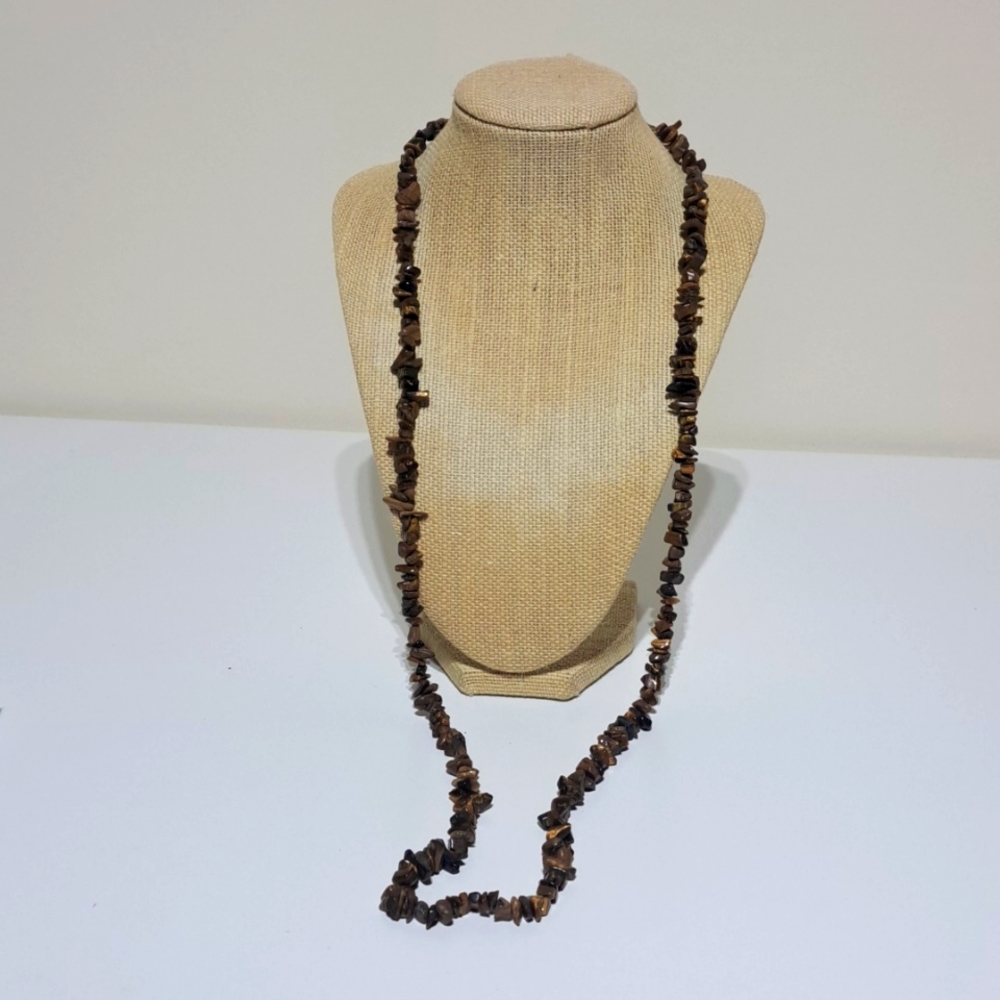 Tiger Eye Long Necklace